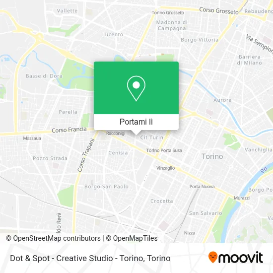 Mappa Dot & Spot - Creative Studio - Torino