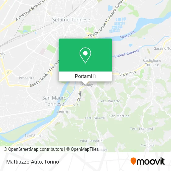 Mappa Mattiazzo Auto
