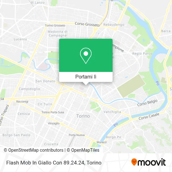 Mappa Flash Mob In Giallo Con 89.24.24