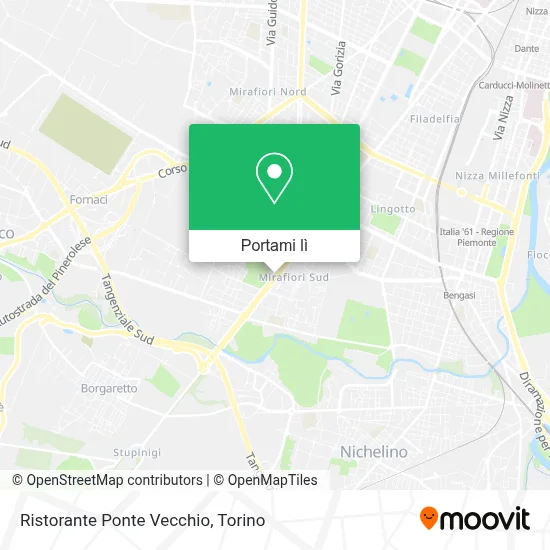 Mappa Ristorante Ponte Vecchio
