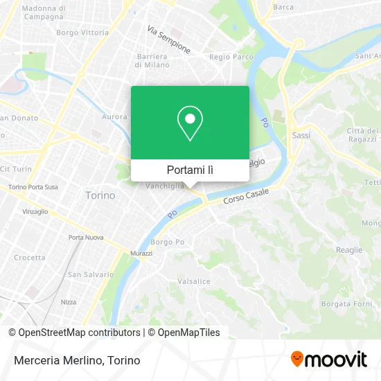 Mappa Merceria Merlino