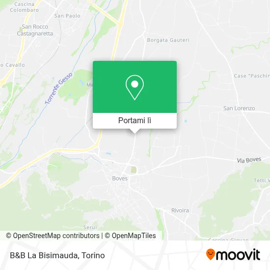 Mappa B&B La Bisimauda