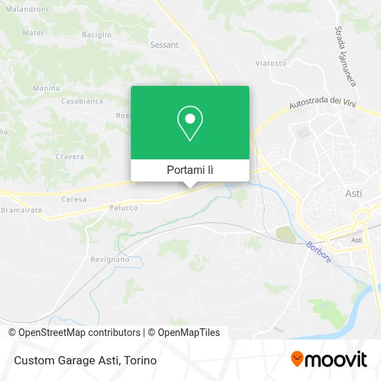 Mappa Custom Garage Asti