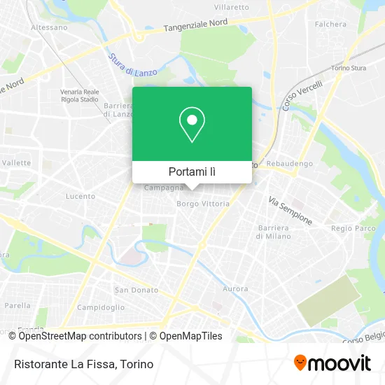 Mappa Ristorante La Fissa