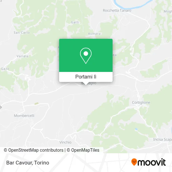 Mappa Bar Cavour