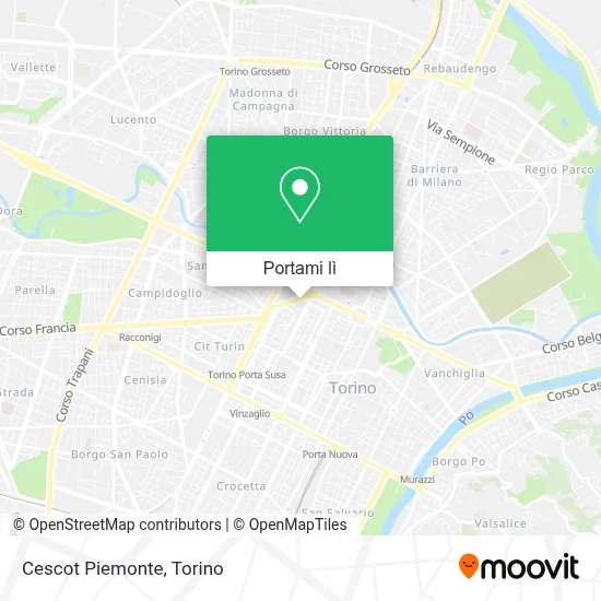 Mappa Cescot Piemonte