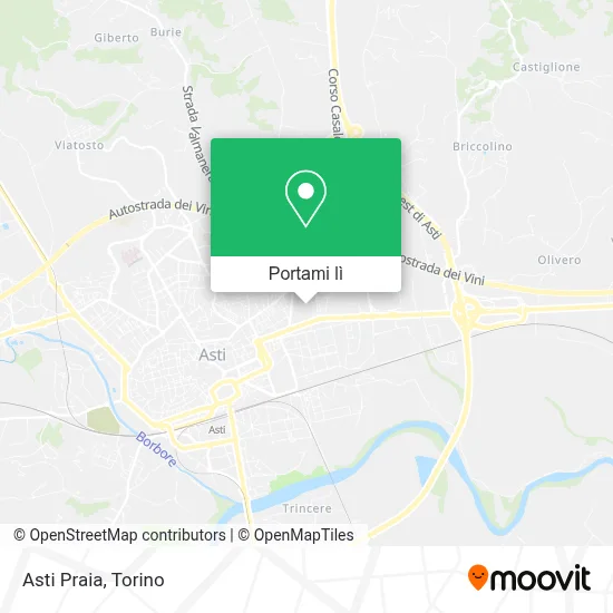 Mappa Asti Praia