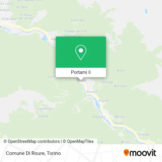 Mappa Comune Di Roure