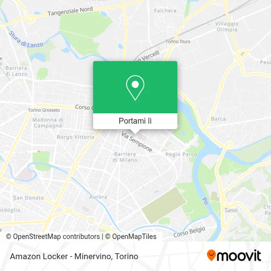 Mappa Amazon Locker - Minervino