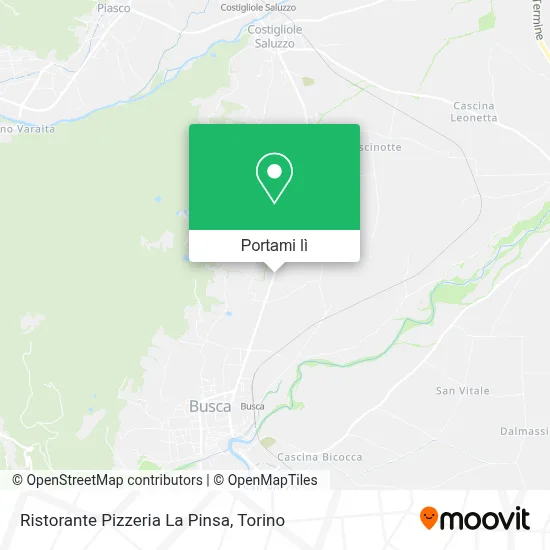 Mappa Ristorante Pizzeria La Pinsa