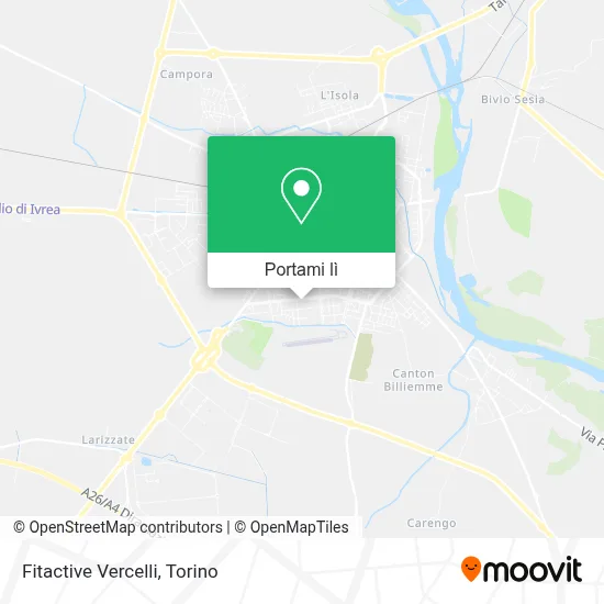 Mappa Fitactive Vercelli