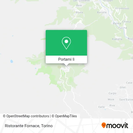 Mappa Ristorante Fornace