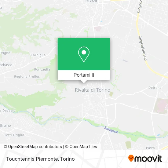 Mappa Touchtennis Piemonte