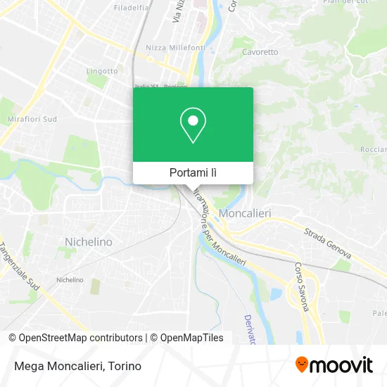 Mappa Mega Moncalieri
