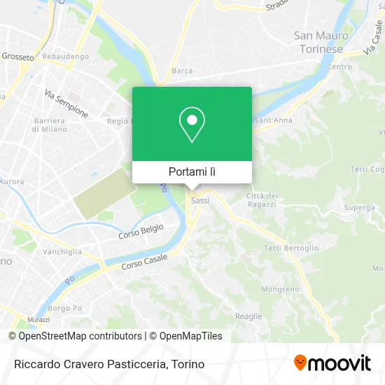 Mappa Riccardo Cravero Pasticceria