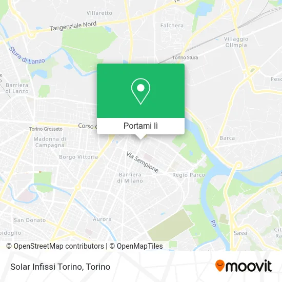 Mappa Solar Infissi Torino