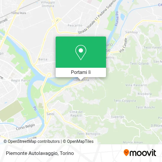Mappa Piemonte Autolavaggio
