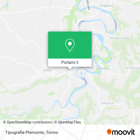 Mappa Tipografia Piemonte