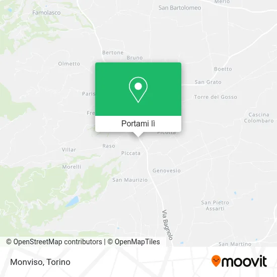 Mappa Monviso
