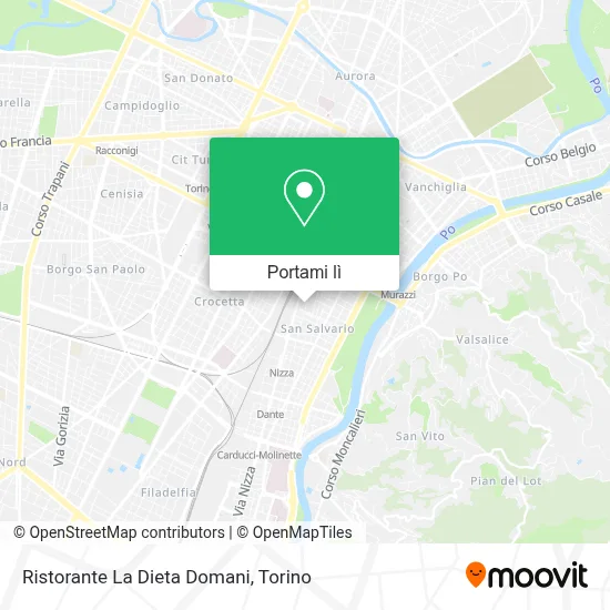 Mappa Ristorante La Dieta Domani