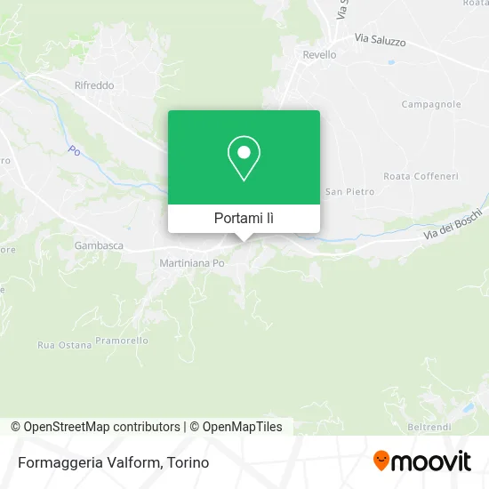 Mappa Formaggeria Valform