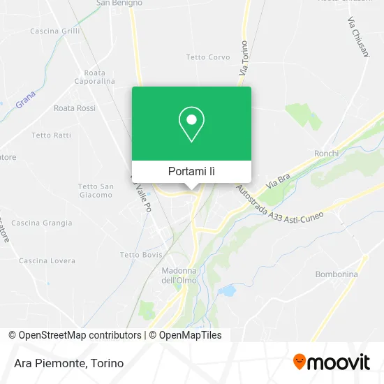 Mappa Ara Piemonte