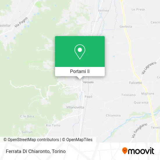 Mappa Ferrata Di Chiaronto