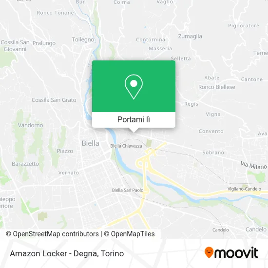 Mappa Amazon Locker - Degna
