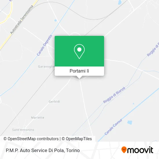Mappa P.M.P. Auto Service Di Pola