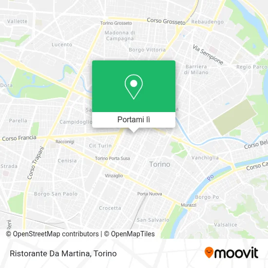 Mappa Ristorante Da Martina