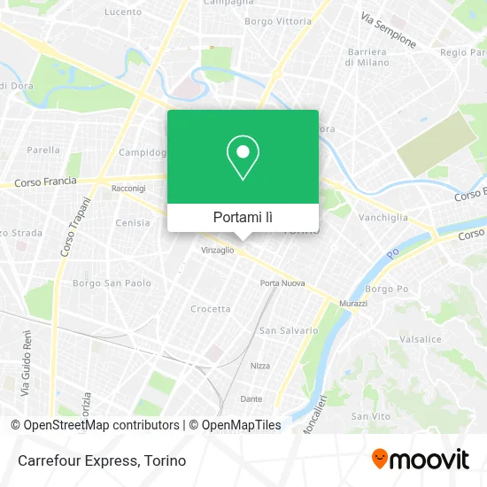Mappa Carrefour Express