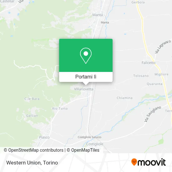 Mappa Western Union