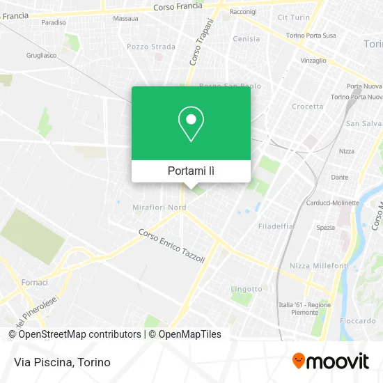 Mappa Via Piscina