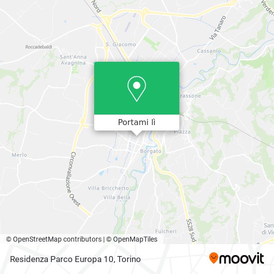 Mappa Residenza Parco Europa 10