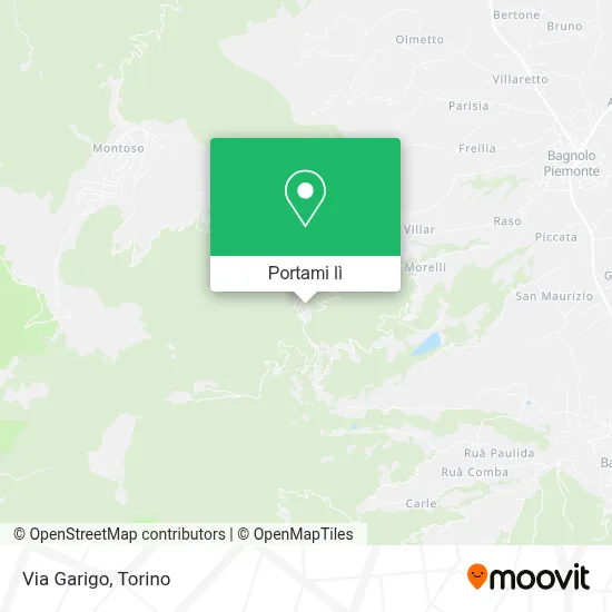 Mappa Via Garigo