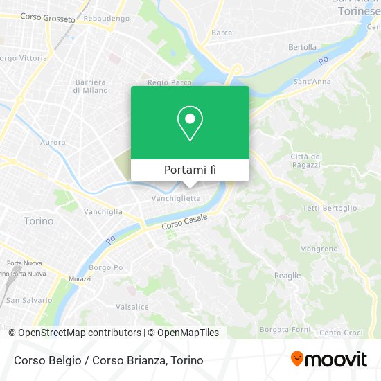 Mappa Corso Belgio / Corso Brianza