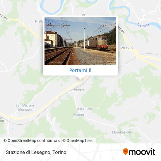 Mappa Stazione di Lesegno