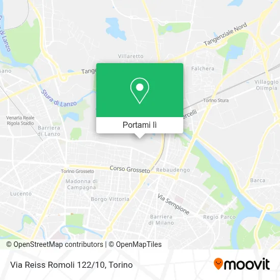 Mappa Via Reiss Romoli 122/10