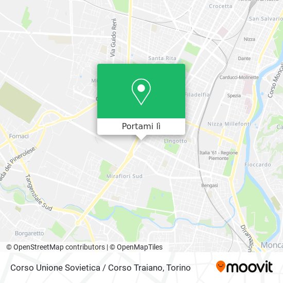 Mappa Corso Unione Sovietica / Corso Traiano