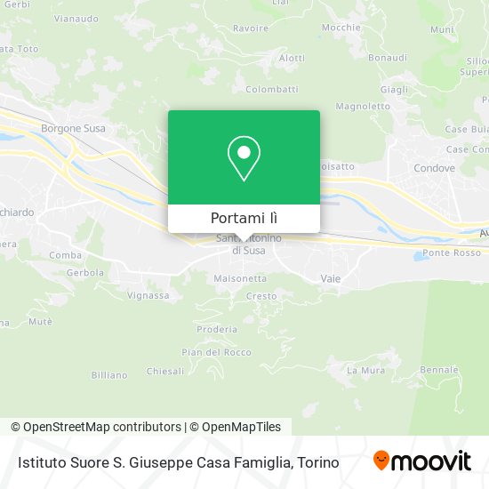 Mappa Istituto Suore S. Giuseppe Casa Famiglia