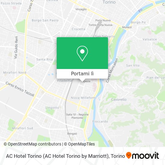 Mappa AC Hotel Torino (AC Hotel Torino by Marriott)