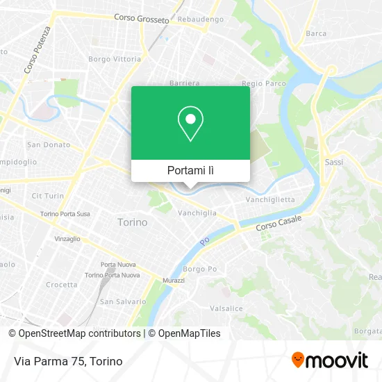 Mappa Via Parma 75