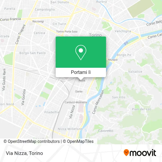 Mappa Via Nizza