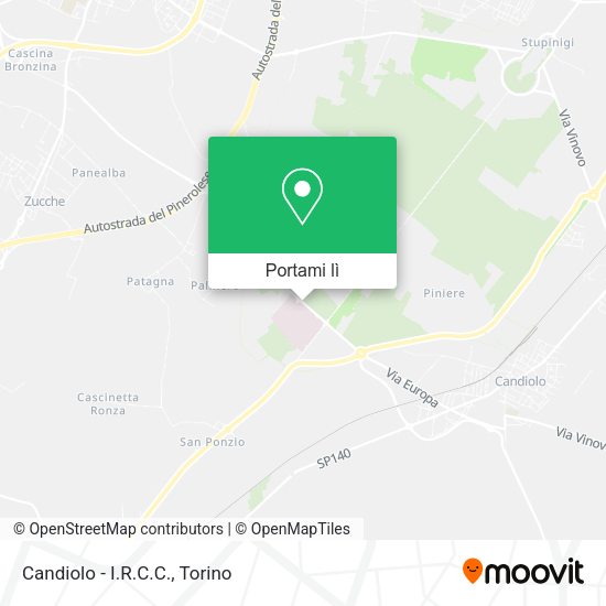 Mappa Candiolo - I.R.C.C.
