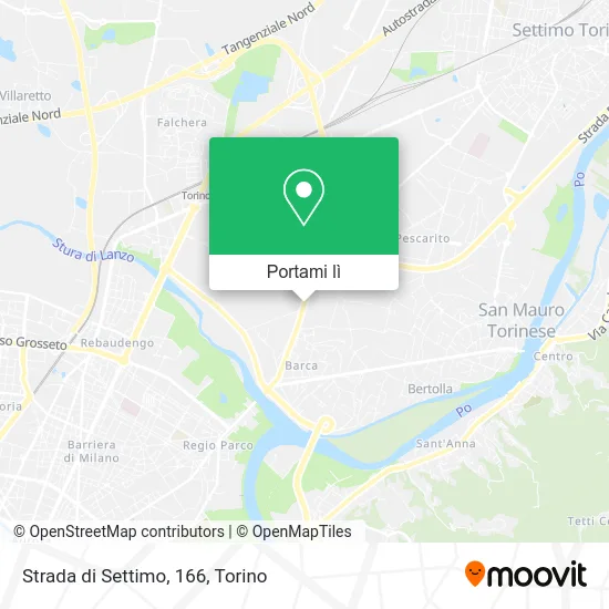 Mappa Strada di Settimo, 166