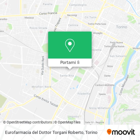 Mappa Eurofarmacia del Dottor Torgani Roberto