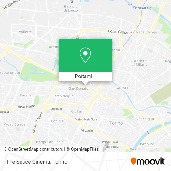 Mappa The Space Cinema