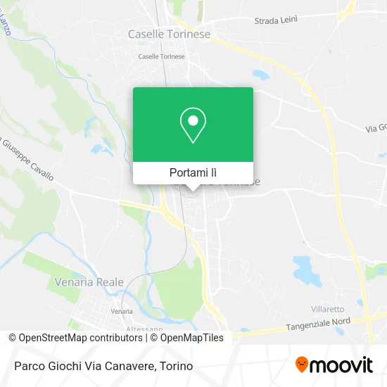 Mappa Parco Giochi Via Canavere