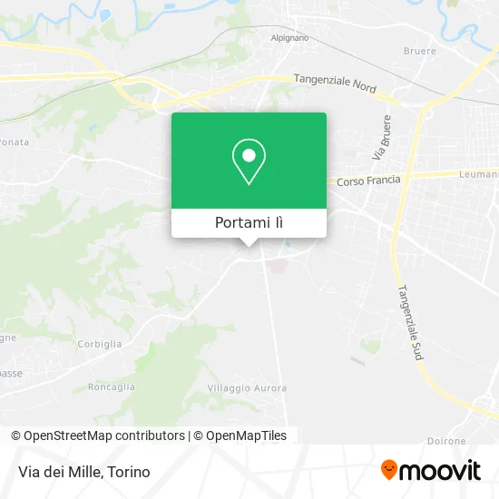 Mappa Via dei Mille