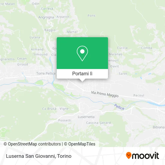 Mappa Luserna San Giovanni